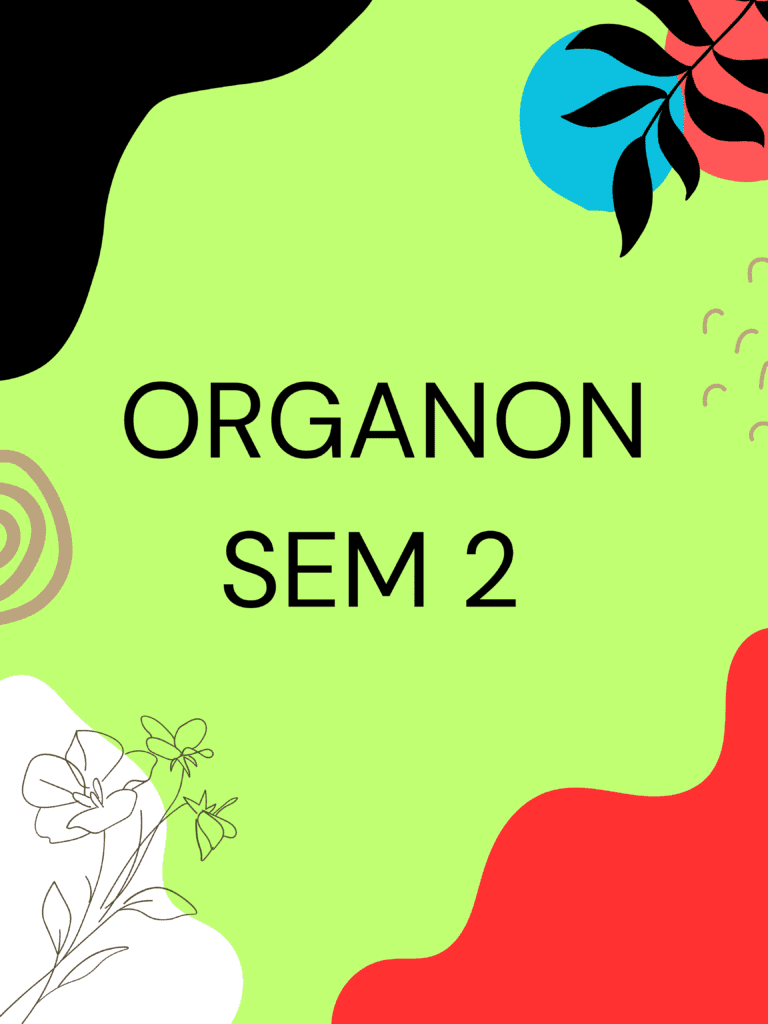 ORGANON SEM 2